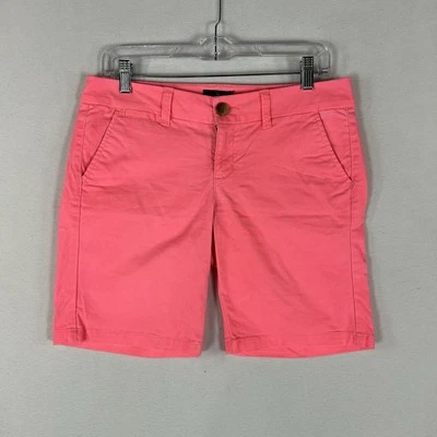Bermudas para mujer American Eagle Outfitters talla 4 rosa brillante tiro bajo AEO Foto 1 de 4