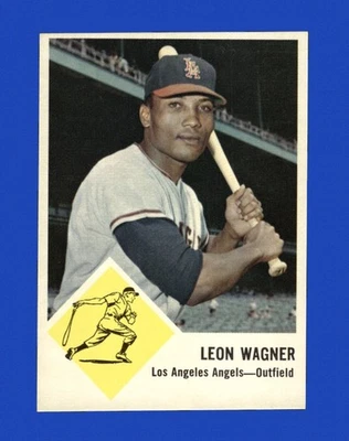 1963 Fleer Set-Break # 21 Leon Wagner NR-MINT *GMCARDS* - Image 1 of 2