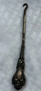 VINTAGE SCHÖNER ANTIKER AMERIKANISCHER STERLINGSILBER SCHUH-/KNOPFHAKEN - Bild 1 von 24
