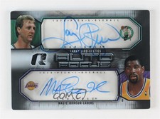2008-09 Upper Deck Radiance Auto Focus Duals Larry Bird Magic Johnson #AFD-JB