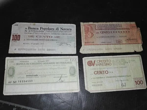 Lotto 4 Miniassegni Misti Varie Banche come da Foto - Imagen 1 de 2