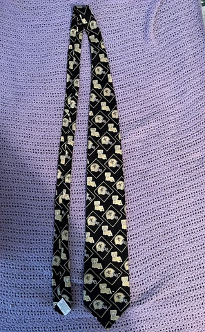 Vintage 1996 New Orleans Saints Black And Gold RM Sport Neck Tie Cover
