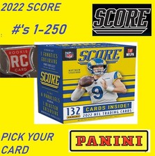 2022 Score Football NFL - Base Cards - Complete your set RC - You Pick 1-250