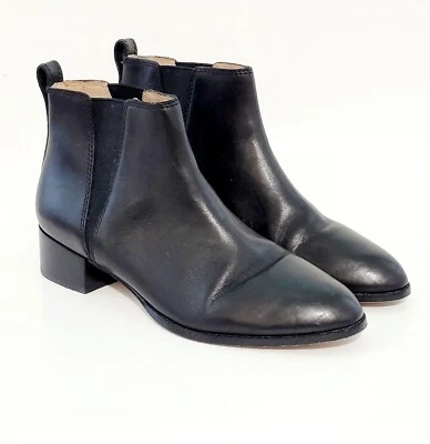 Botines Madewell The Carina AA185 Cuero Negro Pull On Clásico Wms 9US Foto 1 de 4