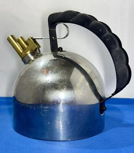 Alessi Wasserkessel Design Richard Sapper Kupferboden Klassiker - Bild 1 von 10