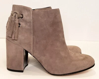 RACHEL ZOE Suede Leather Boots Booties, Size 8, Taupe Gray, WAS $350 *NEW!* - Image 1 of 4