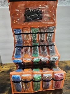 NEW HellermanTyton Corp. Cable Tie Pouch Carry Case full of T18R ZIP Ties 1300 - Picture 1 of 16