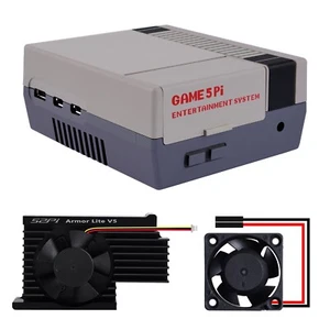 Game5 Pi Case Enlosure Shell for Raspberry Pi 5 with Armor Lite V5 Cooler - Picture 1 of 11