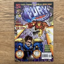 Fury of Shield Comic 2 With Iron-Man Cover A First Print 1995 Howard Chaykin NM