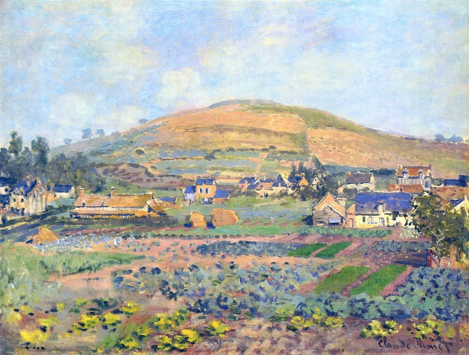 Mount Riboudet en Rouen por Claude Monet, impresión en lienzo Giclee, varios tamaños Foto 1 de 1