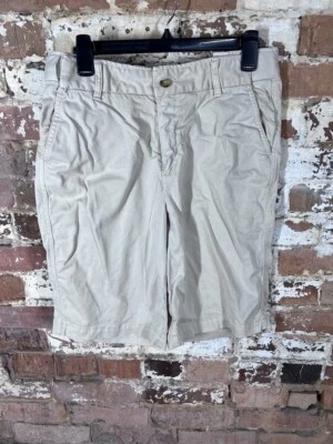 Bermudas chinas caqui calce natural de sarga tostada Coldwater Creek para mujer 10 Foto 1 de 3