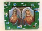 Catholic Print 8"X10" Framed Picture Sacred Heart Of Jesus & Imaculate Heart Of