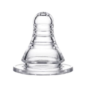 2Pcs Baby Silicone Wide Neck Soft Teats Nipple Baby Bottles Natural Flow Nipples - Picture 1 of 24