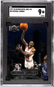 Metal Universe Michael Jordan Chicago Bulls #23 1997-98 SGC 9 como nuevo - Imagen 1 de 2