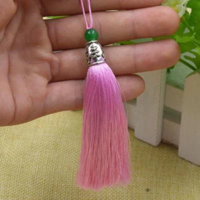 Llavero 10 cm Colgantes Chian Seda Hielo Borla Borla Artesanal Fabricación de Joyas Hágalo Usted Mismo Foto 1 de 4