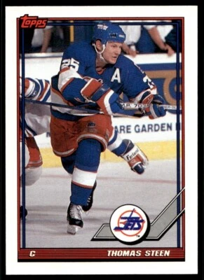 1991-92 Topps Thomas Steen G20 Winnipeg Jets #218 - Image 1 of 2