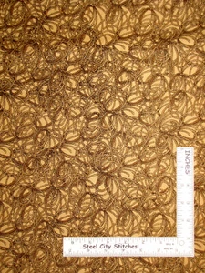 Cowboy Rope Lasso Western Fabric Brown Whoa Girl Cotton Loralie Designs By Yard - Picture 1 of 1