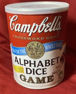 Campbell's Alphabet Würfel Kreuzworträtsel Familie Spaß Spiel Nacht NEU - Bild 1 von 4
