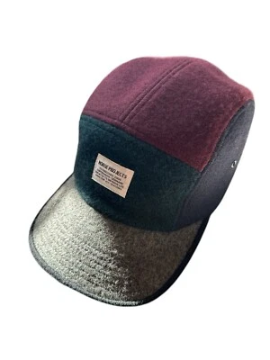 NORSE PROJECTS 5-Panel Flannel Camp Cap 100% Wool + adjustable strap - Image 1 of 4