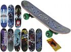 Kids Juniors Beginners Retro Design Wooden Skateboard 43cm x 13cm (17"x5")Outdoo
