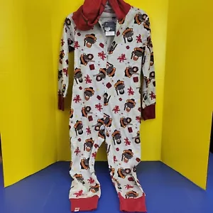 HARRY POTTER LEGO Gryffindor Hooded Pajamas Long Sleeve Size 7/8 Boy Girl - Picture 1 of 8