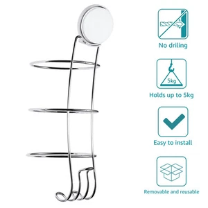 Soporte para secador de pelo sin taladrar soporte de pared soporte para plancha soporte para secador de pelo - Imagen 1 de 9