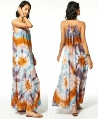 Young Fabulous & Broke Elie Trapeze Maxi Dress in PINK SILVER VENUS Wash  M NWT - Image 1 of 4