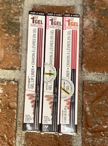 3pack Wet N Wild Gel Lip Liner, 661D Mauve, 652C Burgundy, 656B Red - Picture 1 of 2