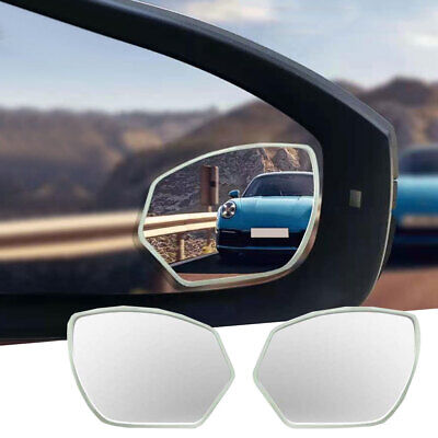 2PCS Car Blind Spot Mirror HD Glass Convex 360° Side Rear View Mirror Auxiliary • 5.51€