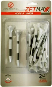 Unisex MAXX 3-Prong 2-3/4 Golf Tees Grey/Black 24 Tees/Pack Grey - Picture 1 of 2