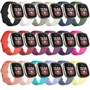 Für Fitbit Versa 3 Versa 4 Sense Uhrenarmband Ersatz Silikon Schnalle Sport - Bild 1 von 21