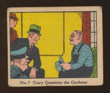 1930's R41 Walter H. Johnson DICK TRACY CARAMELS -#7 Tracy Questions Gardener