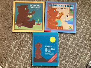 3 Books by Frank Asch Happy Birthday, Moon Moonbear's Dream Mooncake - Picture 1 of 1