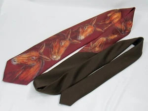 Vintage Original Ralph Marlin Mules Tie Mule Themed Necktie Novelty Made In USA - Picture 1 of 15