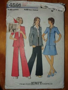 Style Sewing pattern No 4591 Jacket, skirt and trousers Size 8,10,12,14,16 Used - Foto 1 di 2