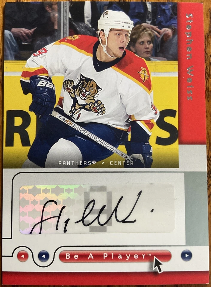 2005-06 Be A Player Signatures Stephen Weiss #WE Florida Panthers - Image 1 of 2