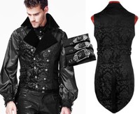 Victorian Dandy Jacquard Vest Waistcoat Gothic Victorian Baroque Punkrave Men Bk Ebay