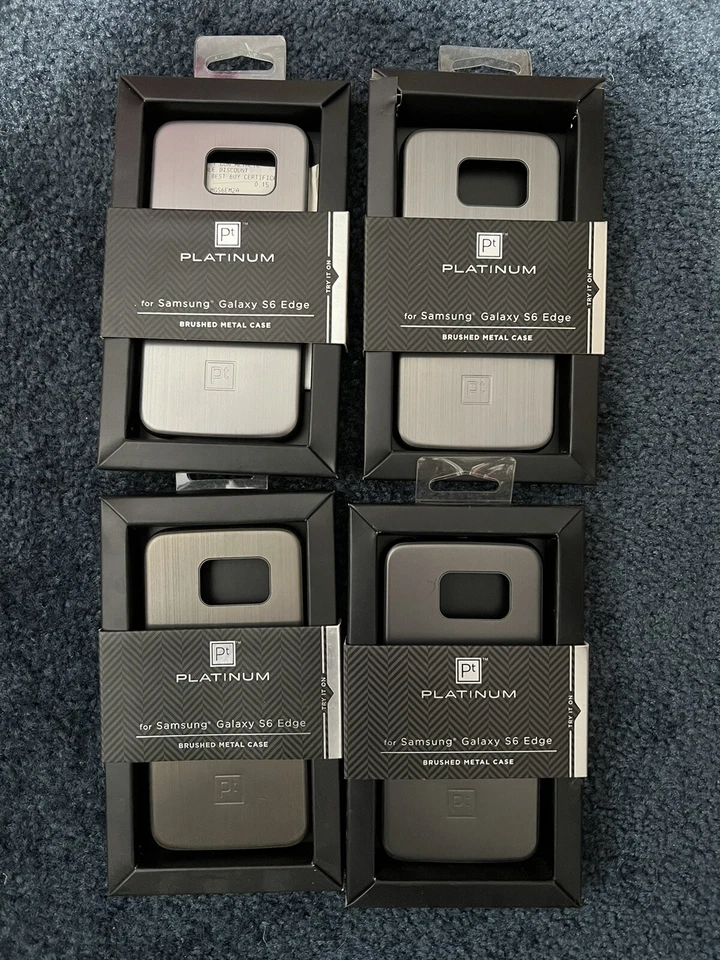 NEW platinum case for Samsung Galaxy S6 edge Retail Packaging metal X4 New - Image 1 of 1