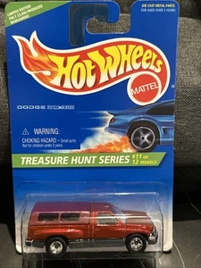 RARE NEW HOT WHEELS 1996 TREASURE HUNT SERIES DODGE RAM 1500 PICKUP #11/12 MOC - Picture 1 of 2