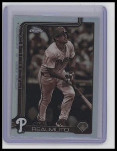 2025 Topps Chrome #2 J.T. Realmuto Sepia Refractors Philadelphia Phillies - Picture 1 of 2