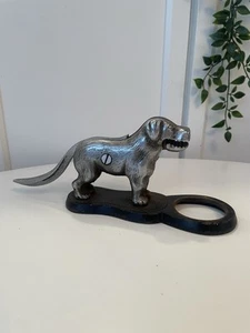 Antique Metal Dog Nut Cracker Victorian Display Decor English Edwardian - Foto 1 di 8