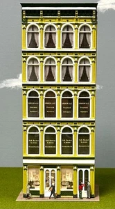 City Classics HO Scale Custom Painted 5-Story Art Deco Building " Office Block" - Bild 1 von 5