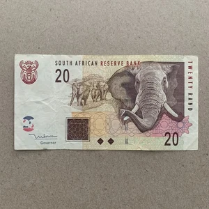 Elefantengeld SÜDAFRIKA 20 RAND Banknote Kapstadt Papiergeld - Bild 1 von 3