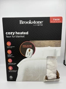 Brookstone Twin Kunstfell Heizdecke - Bild 1 von 5