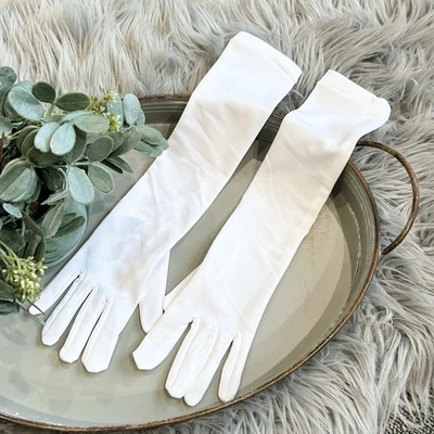 15" Dance Theater Costume Gloves Accessories Child White One Size - Image 1 of 3