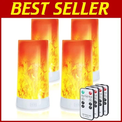 Rechargeable LED Flame Light w/ Remote Timer - Image 1 of 4