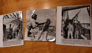 3 Set WAR NATIONALIST China MARINES 1950s B&W SOLDIERS PRESS PHOTOS LOT Combat - Picture 1 of 8