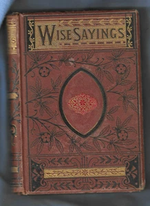 HC Weise Sprüche des Großen und Guten 1875 George Routledge Publ. - Bild 1 von 8