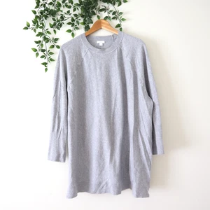 J.Jill Pure Jill Gray Long Sleeve Tunic Sweater Top Size XL Extra Large - Picture 1 of 4