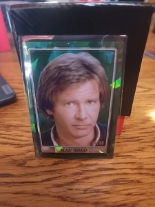 2023 Topps Chrome Sapphire Star Wars ROTJ #4 Han Solo Green Sapphire /60 - Picture 1 of 4